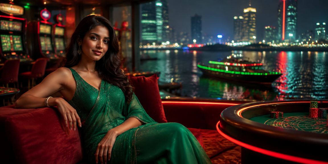 ঢাকায় লাল সবুজ পটভূমিতে বিনোদন ক্যাসিনো গেম উপভোগ করছেন ব্যবহারকারী