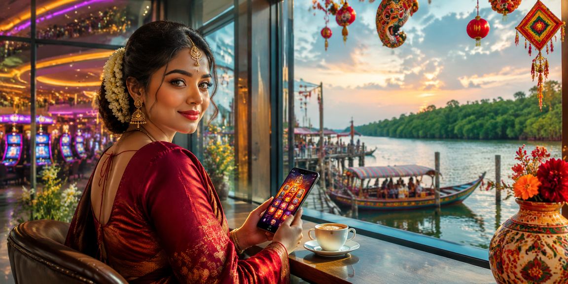 User enjoying mobile casino safely in Khulna during Pohela Boishakh